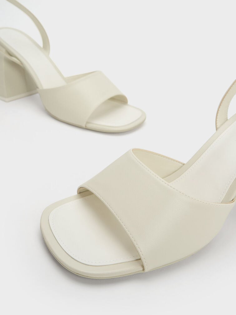 Chunky Block Heel Sandals, Chalk, hi-res