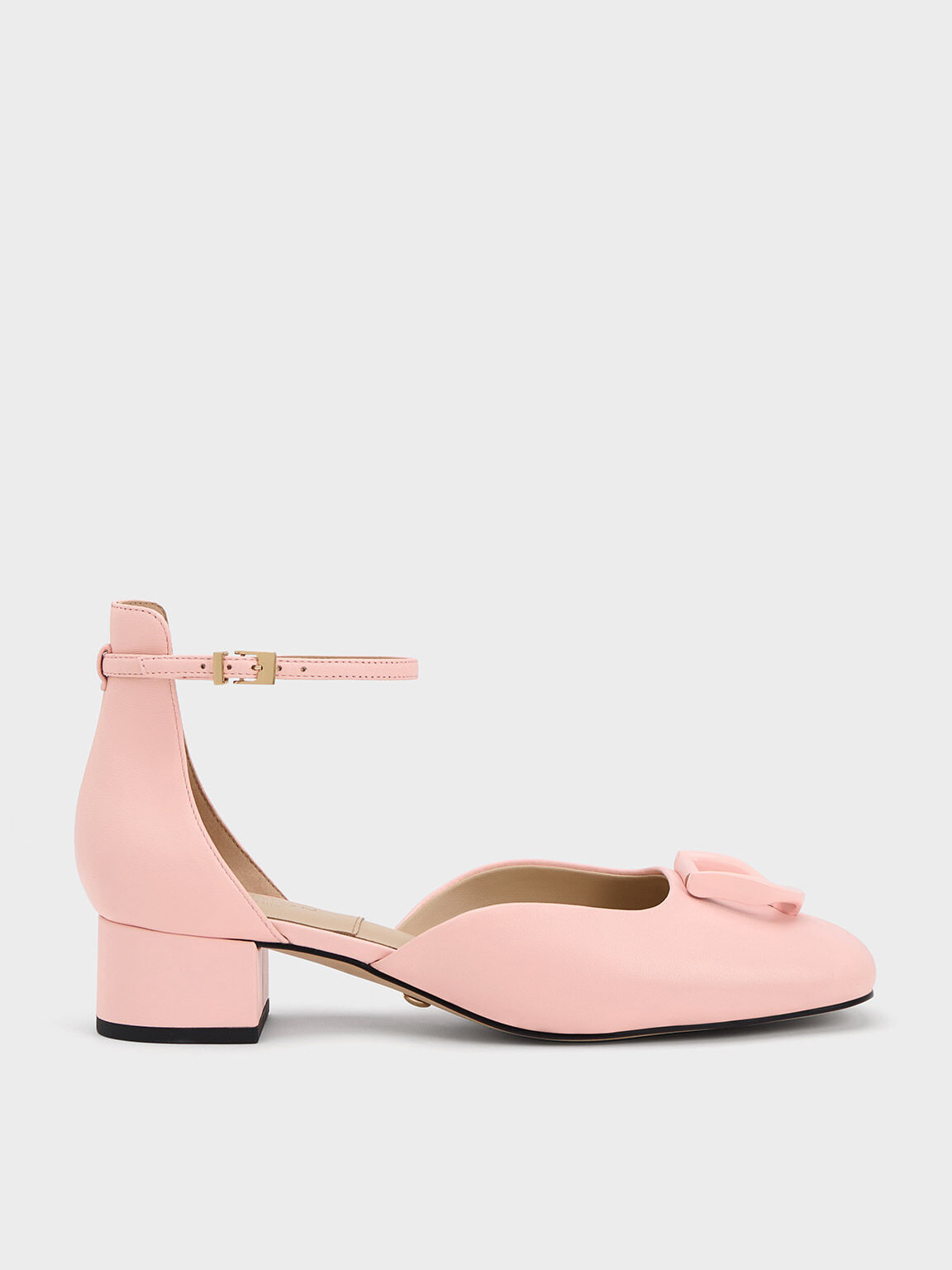 Gabine Leather D'Orsay Pumps, Pink, hi-res