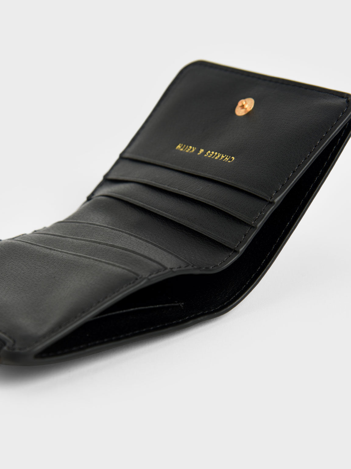 Black Zip Around Card Holder CHARLES & KEITH MY