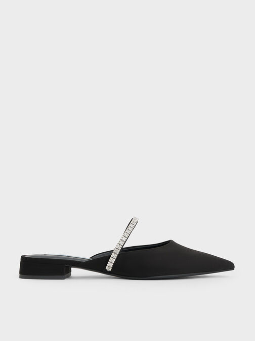 Ambrosia 寶石鍊尖頭鞋, 黑色特別款, hi-res