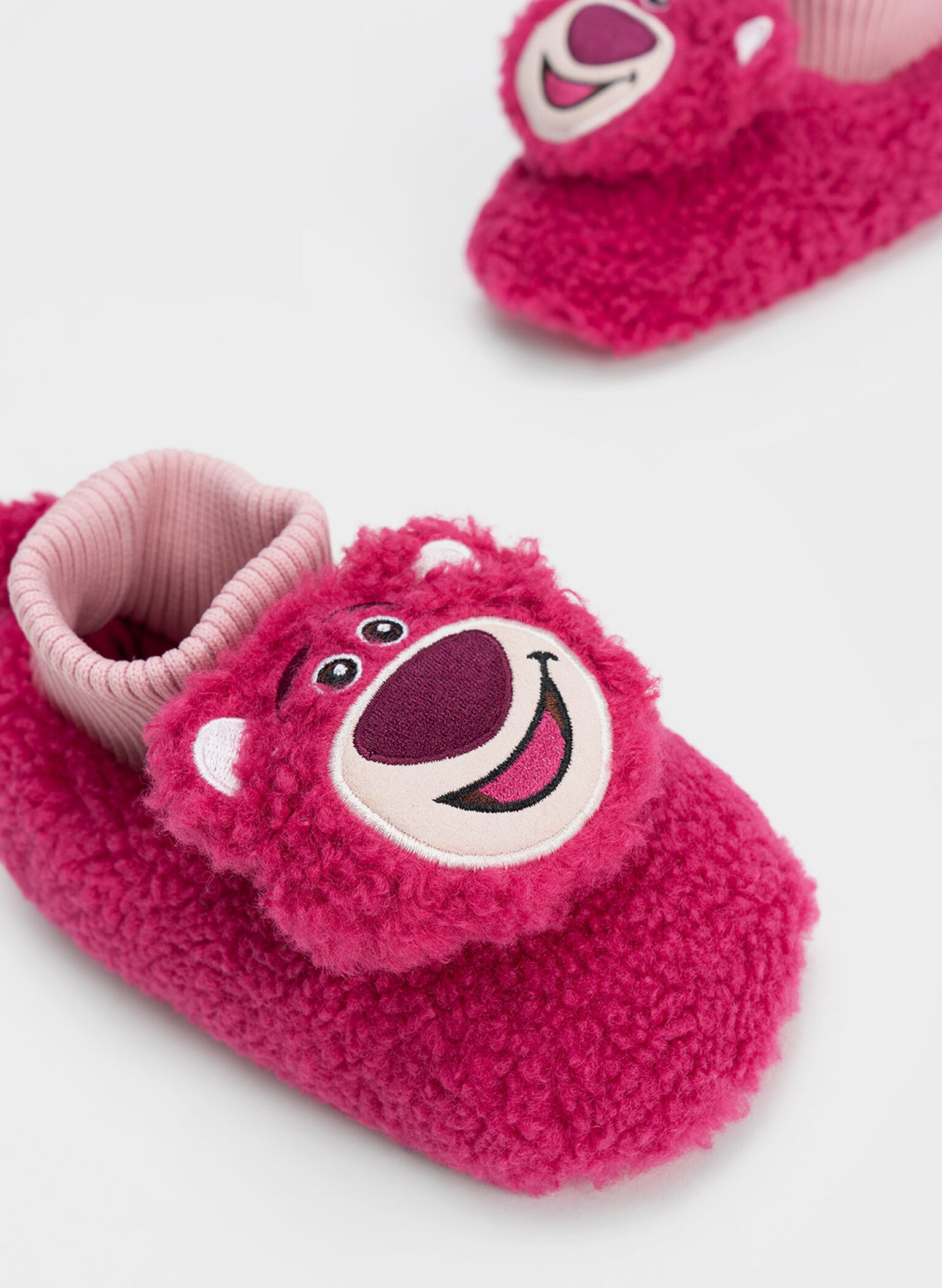 Girls' Lotso Furry Sock-Knit Boots, Pink, hi-res