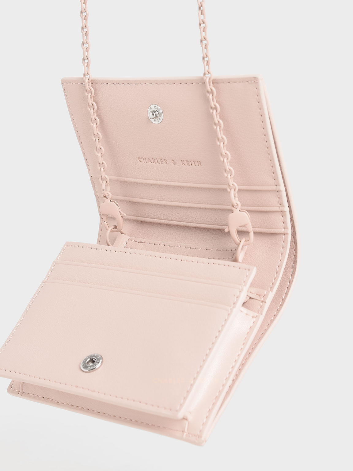 pink zip around wallet