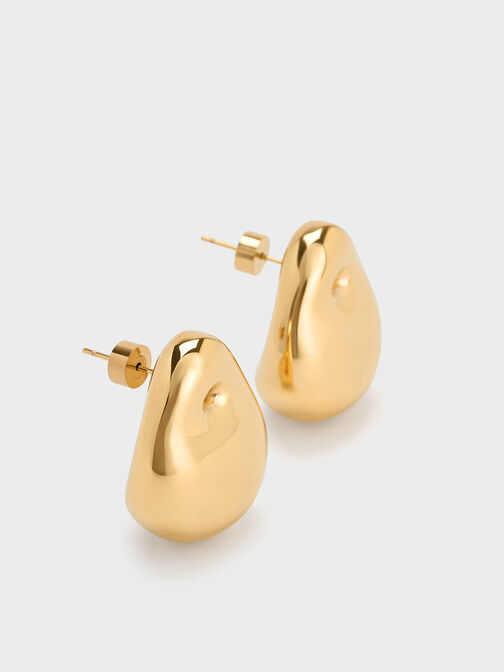Pendientes de lágrima Eimear, Dorado, hi-res