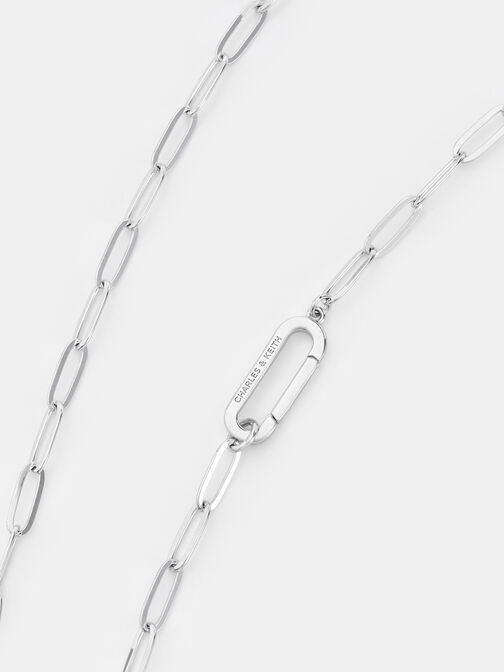Arleth Chain-Link Pendant Necklace, Silver, hi-res