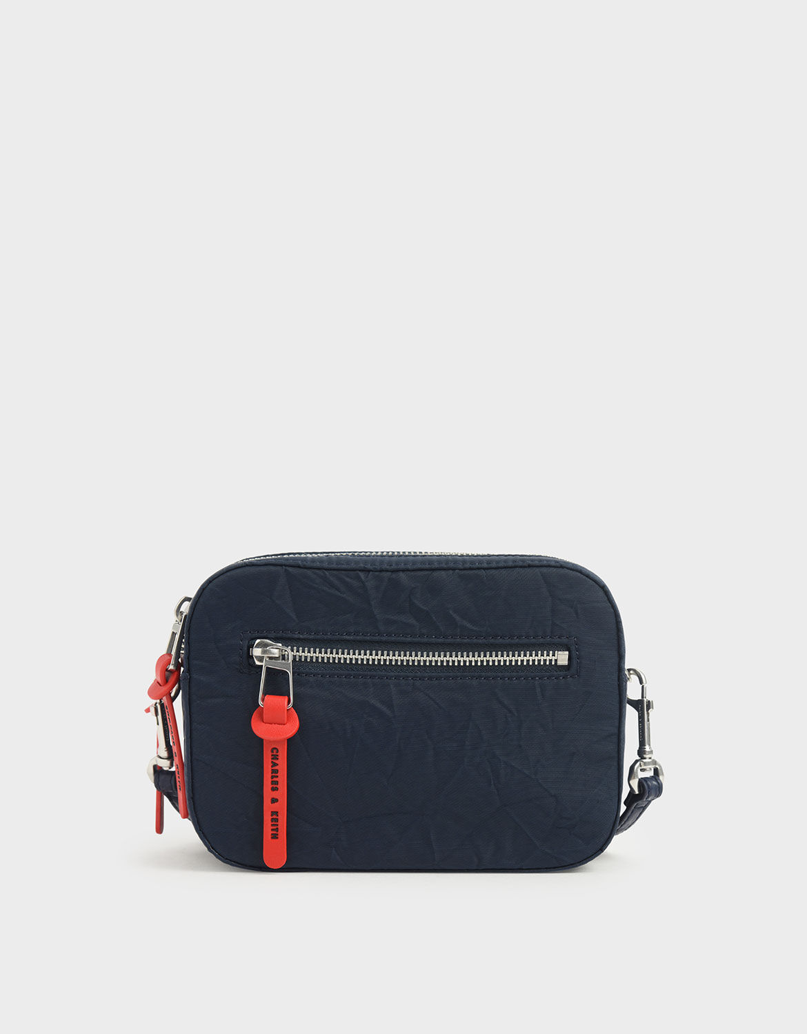 blue nylon bag