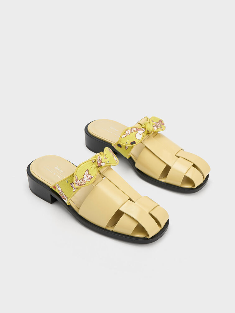 Judy Hopps Interwoven Knotted Mules, Yellow, hi-res