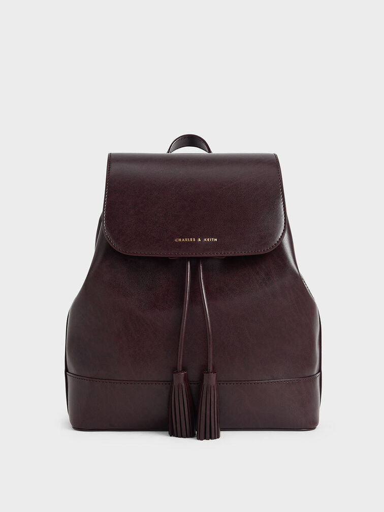 Genevieve Tassel Backpack, Dark Oak, hi-res