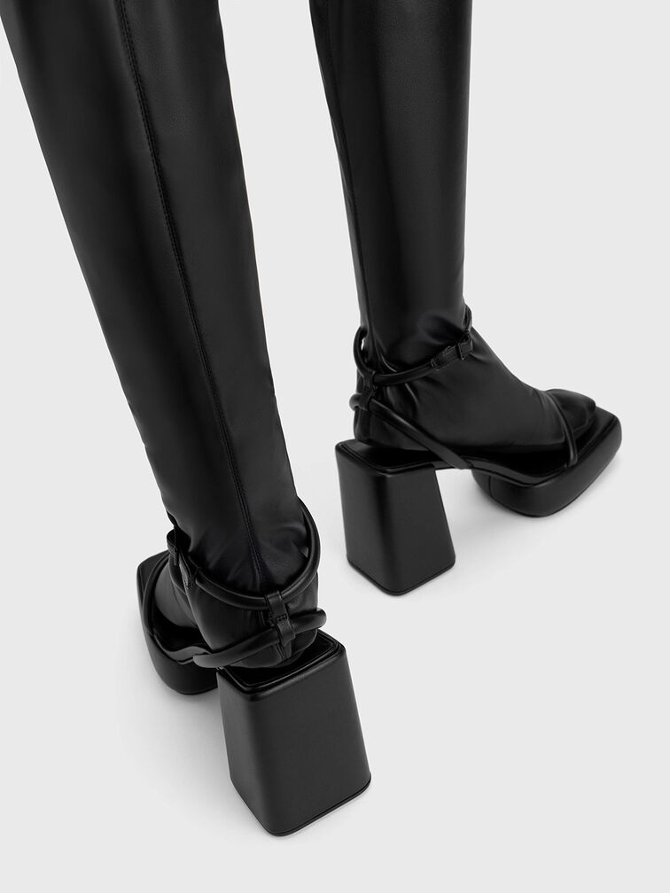 Botas a la rodilla Lucile, Negro, hi-res