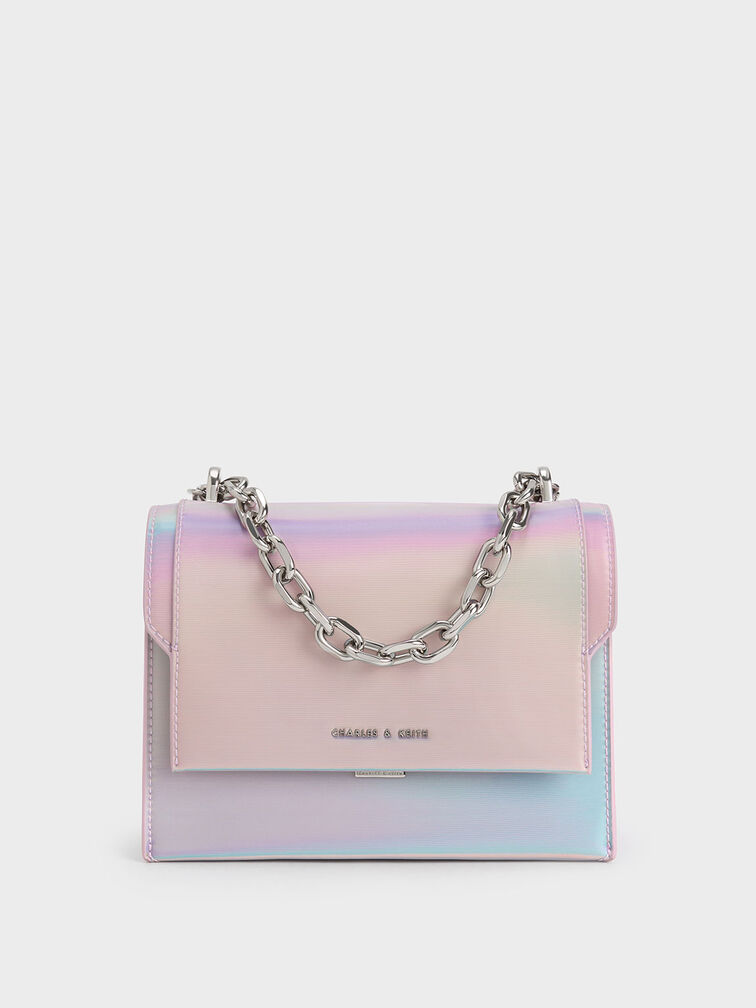 Letitia Front Flap Crossbody Bag - Light Pink