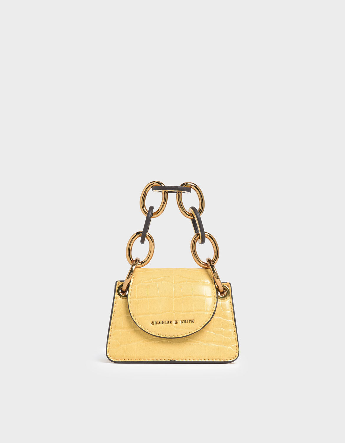 Charles and keith chunky best sale chain handle mini bag