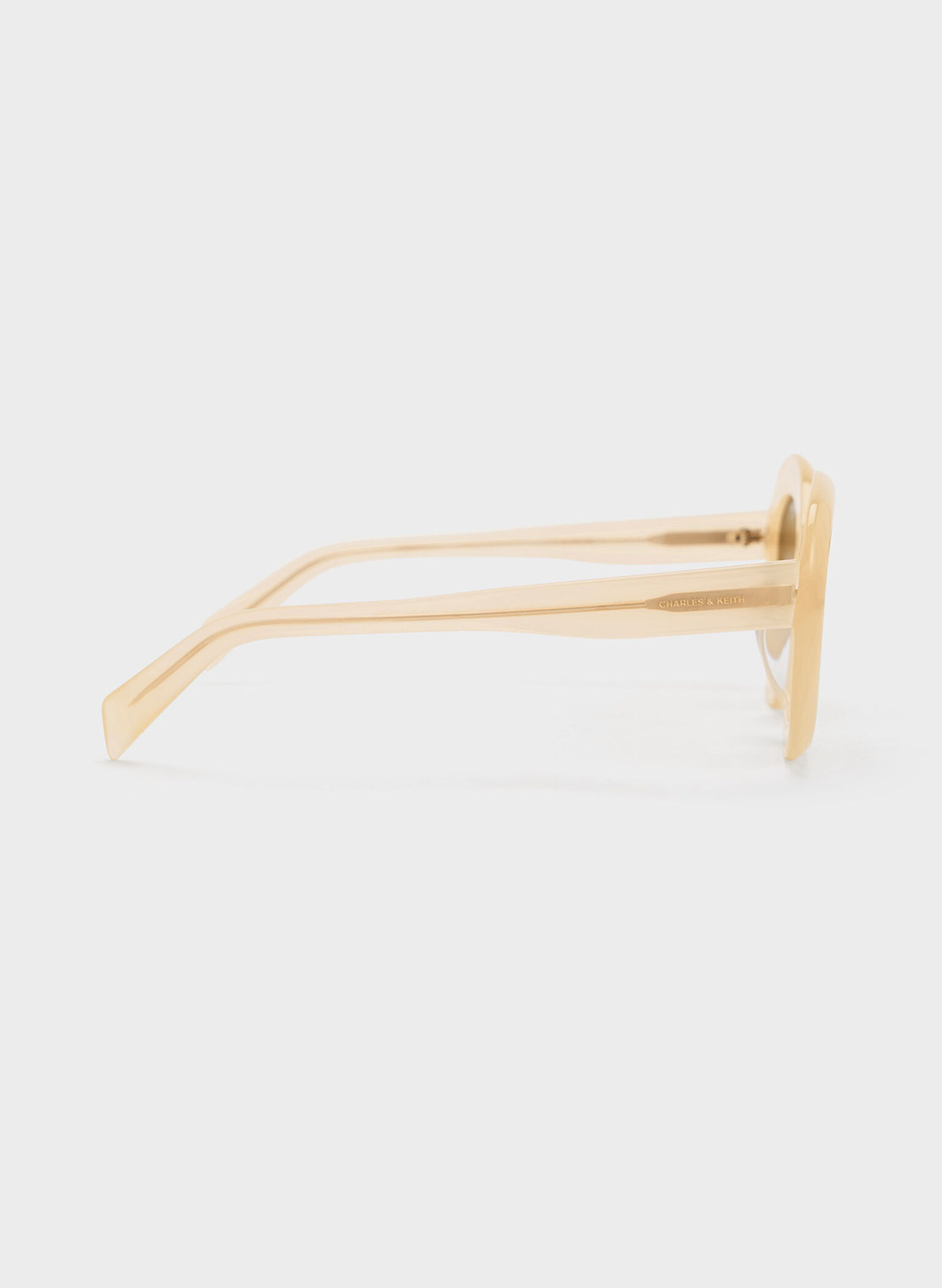 Recycled Acetate Cateye Sunglasses, Butter, hi-res