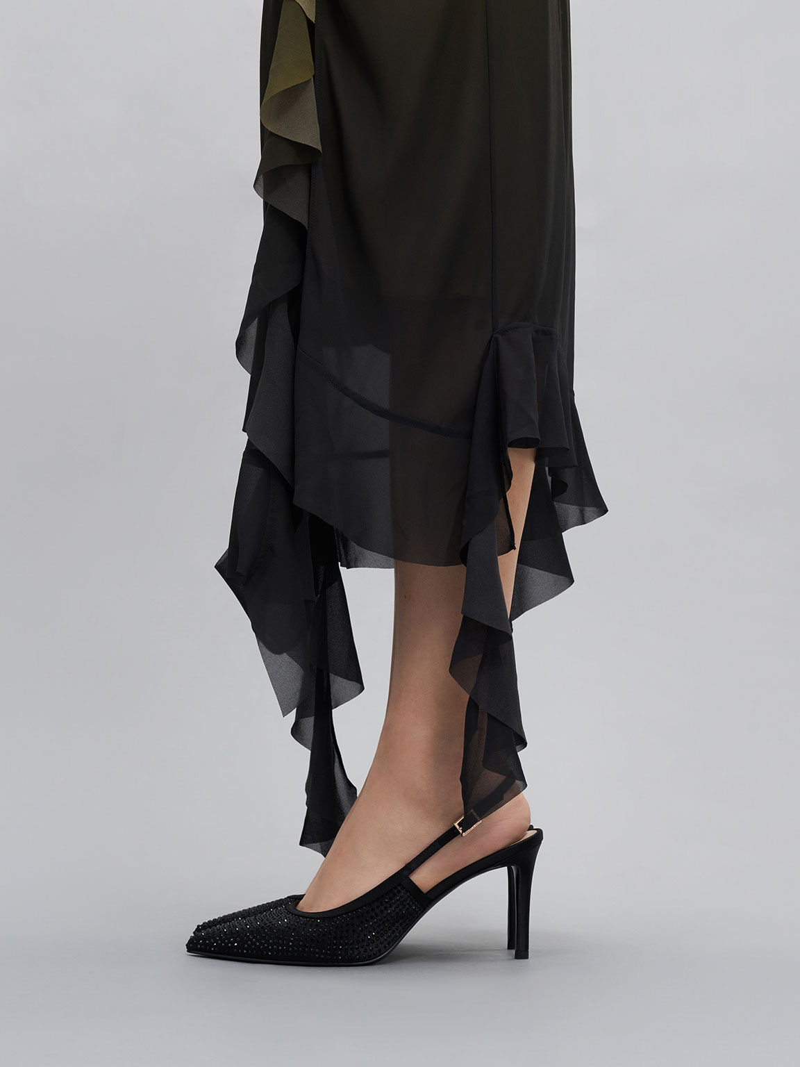 Embellished slingback heels shop