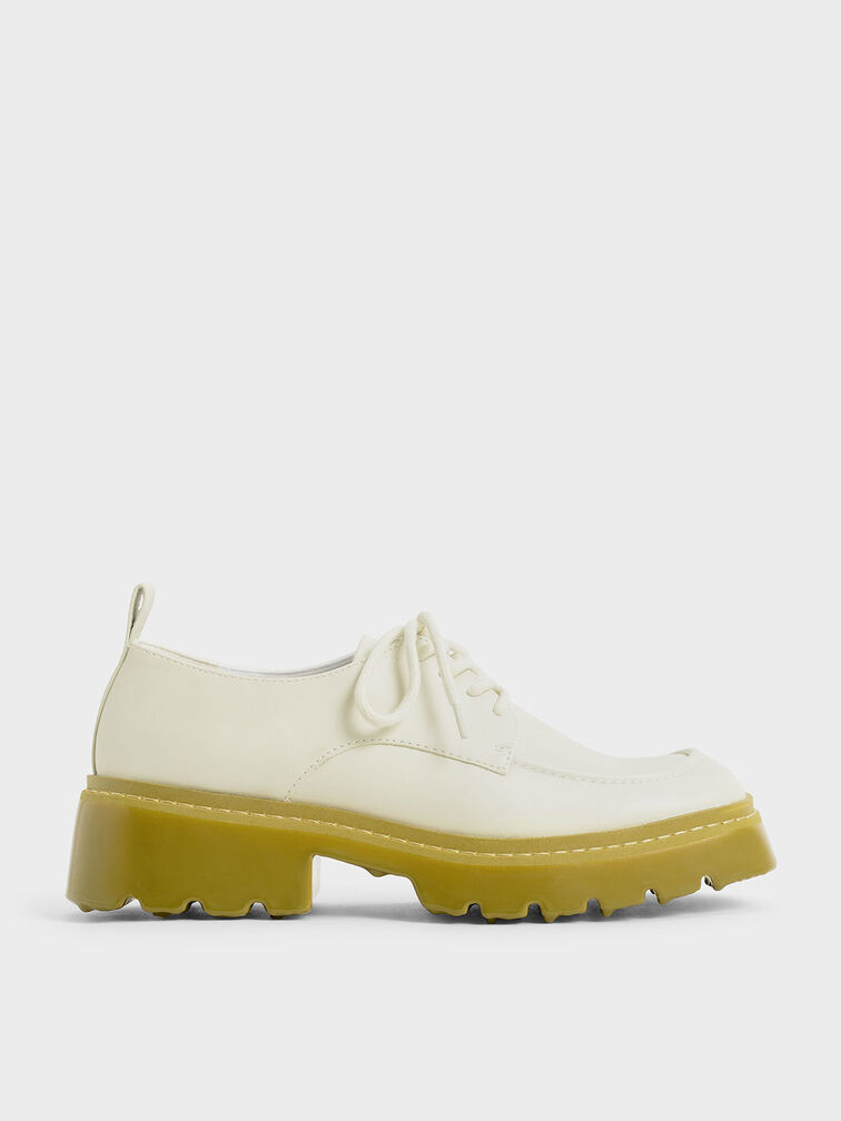 Billie Chunky Brogues, Chalk, hi-res
