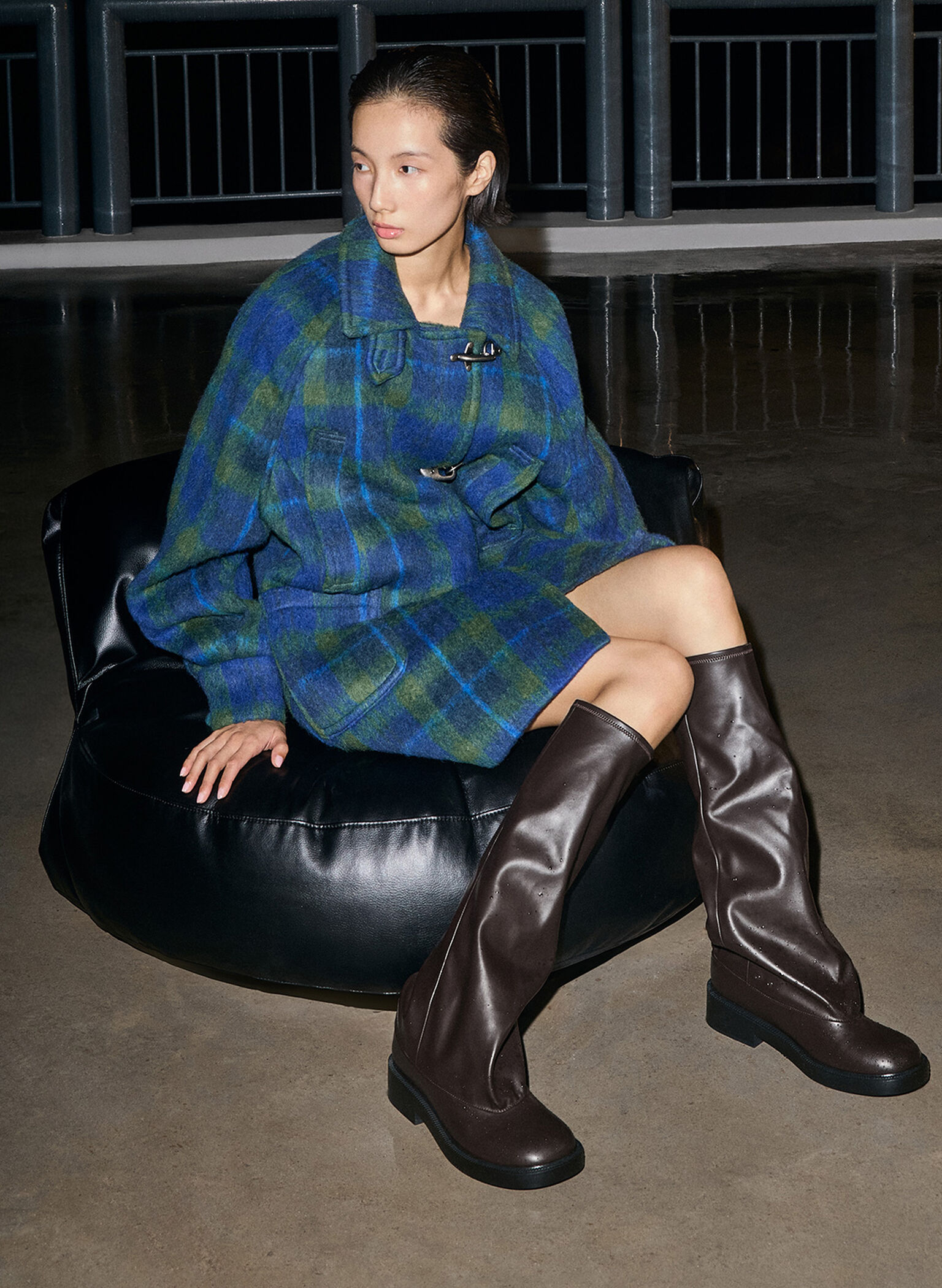 Jett Knee-High Boots, Dark Brown, hi-res