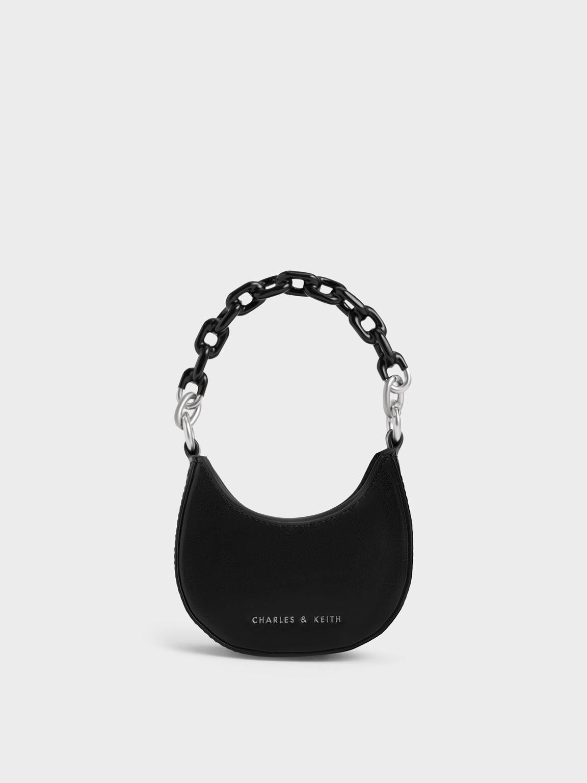 Koi Chain Handle Mini Bag, Black, hi-res