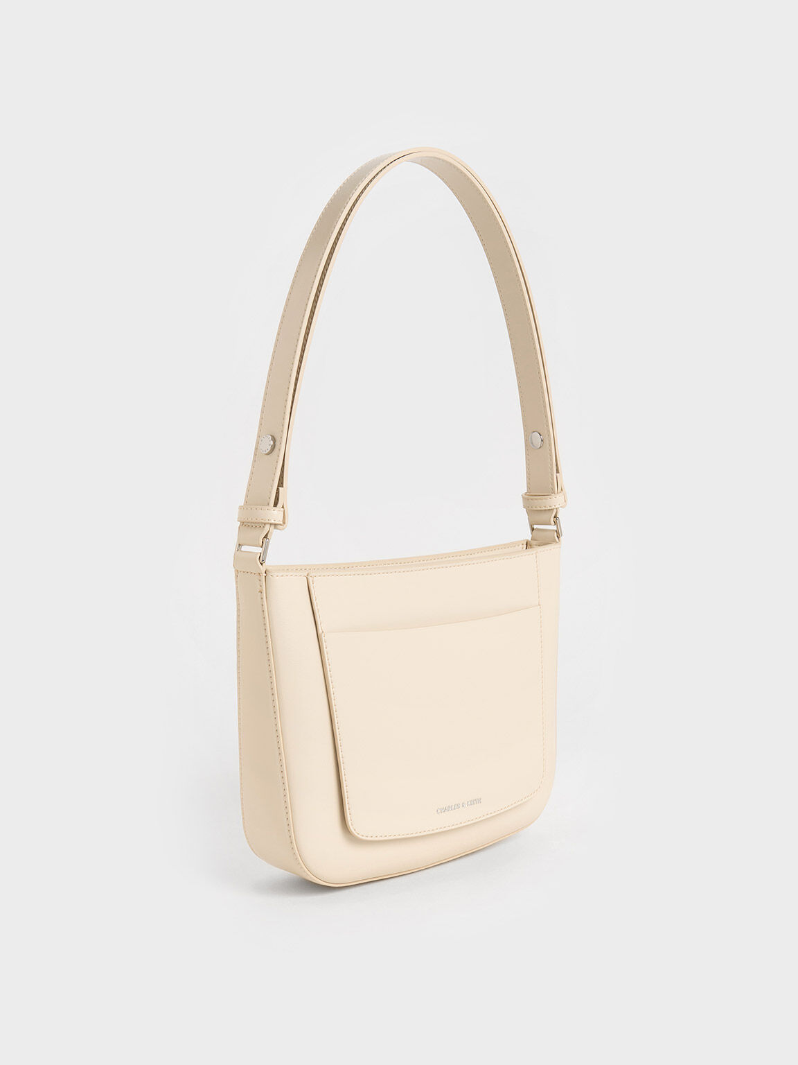 Beige Irie Shoulder Bag - Beige - CHARLES & KEITH KR