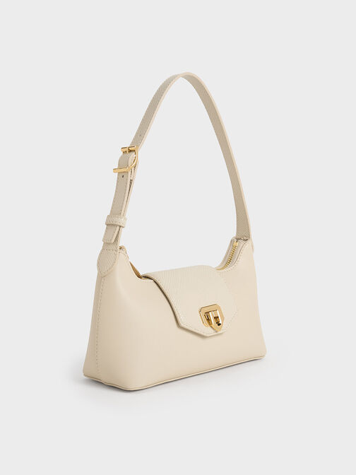 Bolso Arwen con correa tipo cinturón, Beige, hi-res