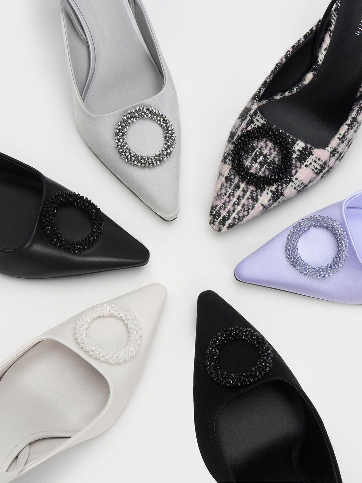 CL Impera Pumps Lasercut Metallic Leather Silver