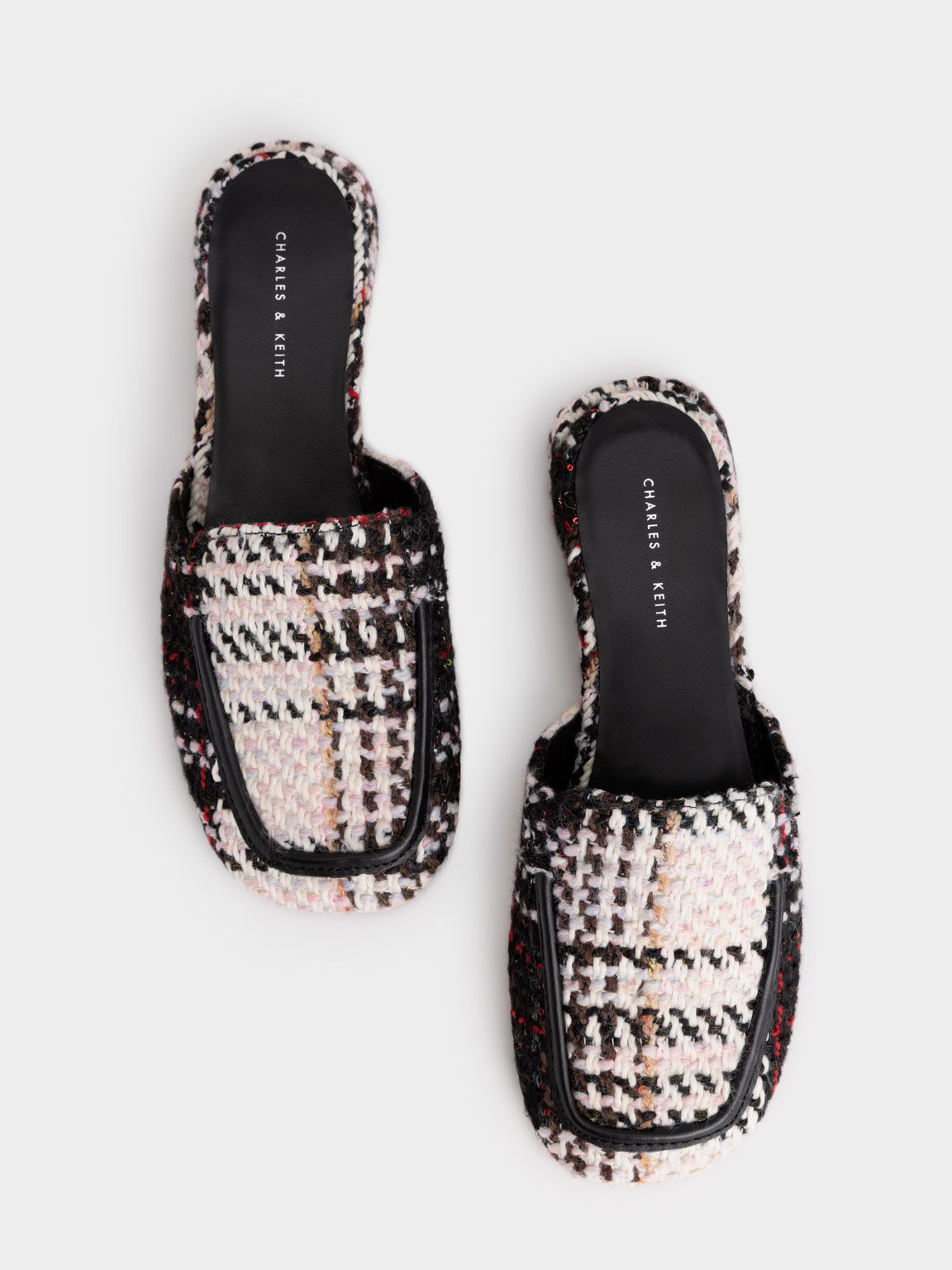 Woven Block Heel Mules, Multi, hi-res