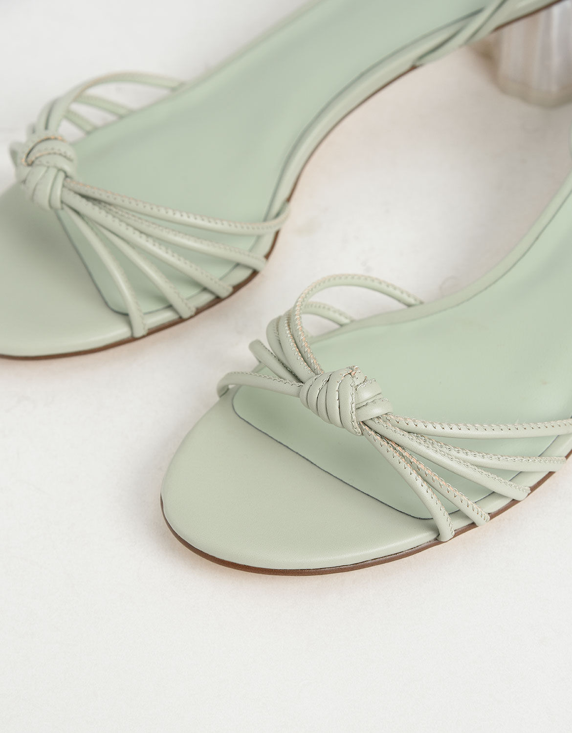 mint green strappy heels