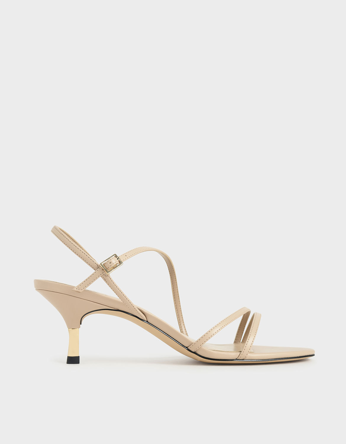 nude strapy shoes