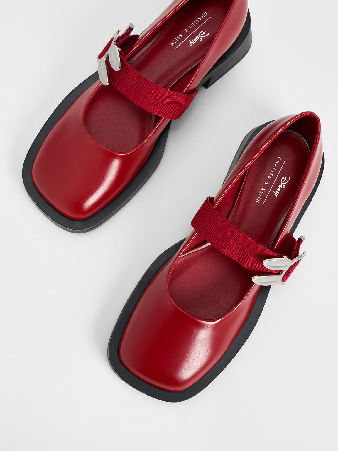 Judy Hopps Metallic Accent Mary Janes, Red, hi-res