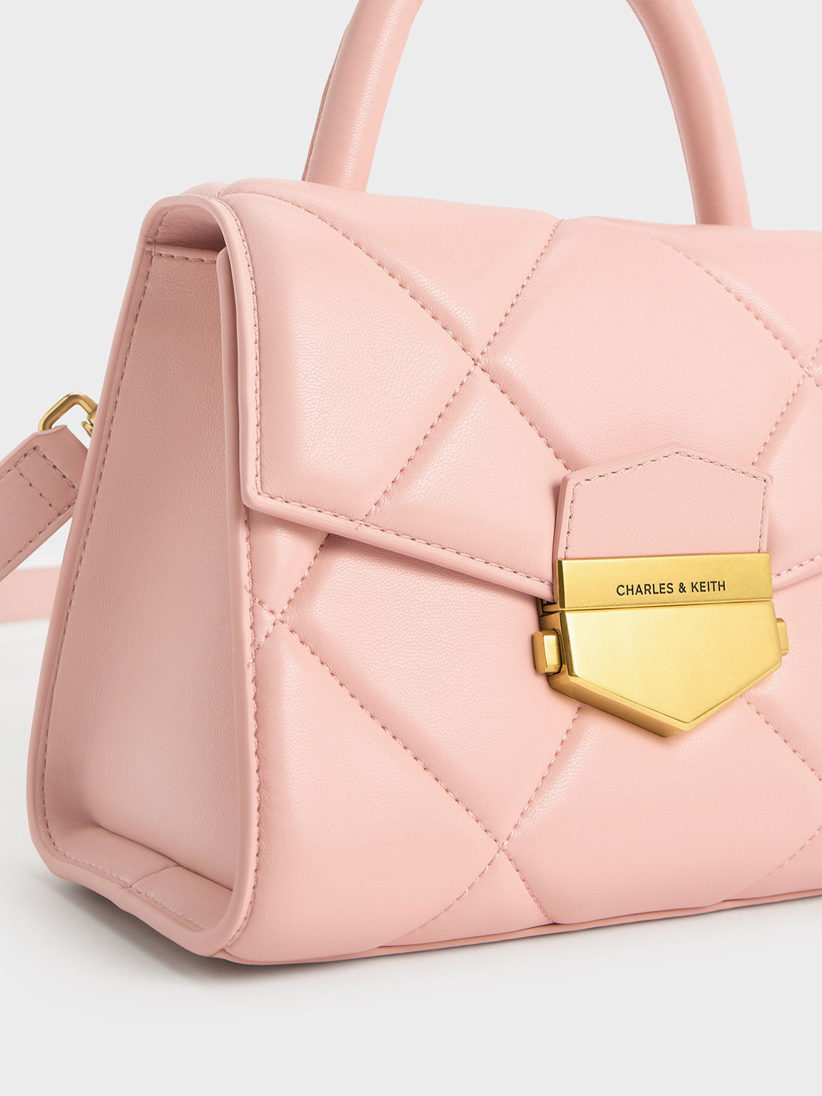 Charles and keith 2024 pink sling bag