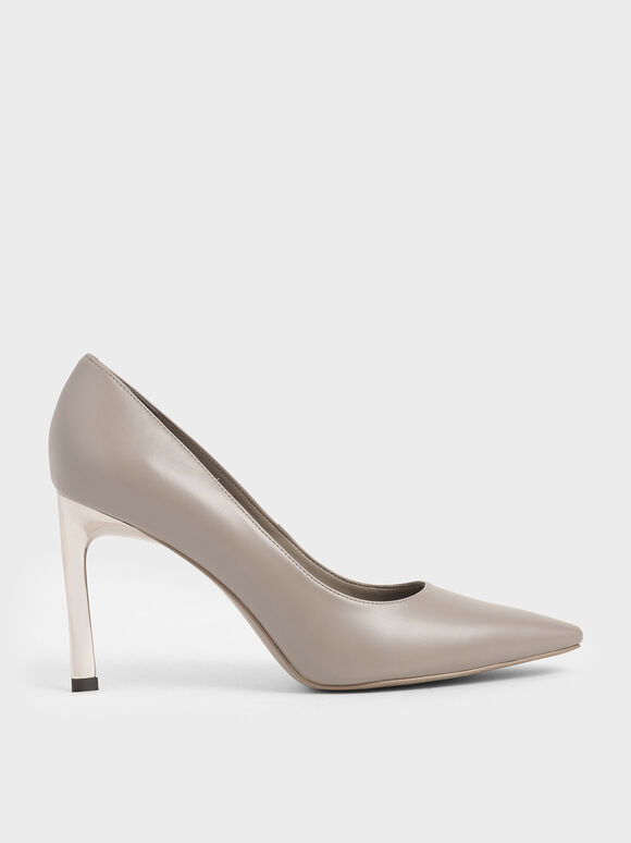 sculptural stiletto pumps