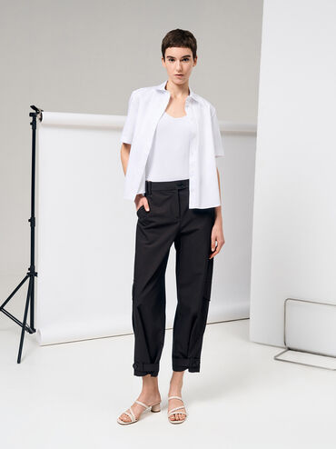 Arden Wavy Strap Mules, Chalk, hi-res