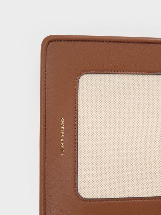 Mini sac fourre-tout en toile Daylla, Tan, hi-res