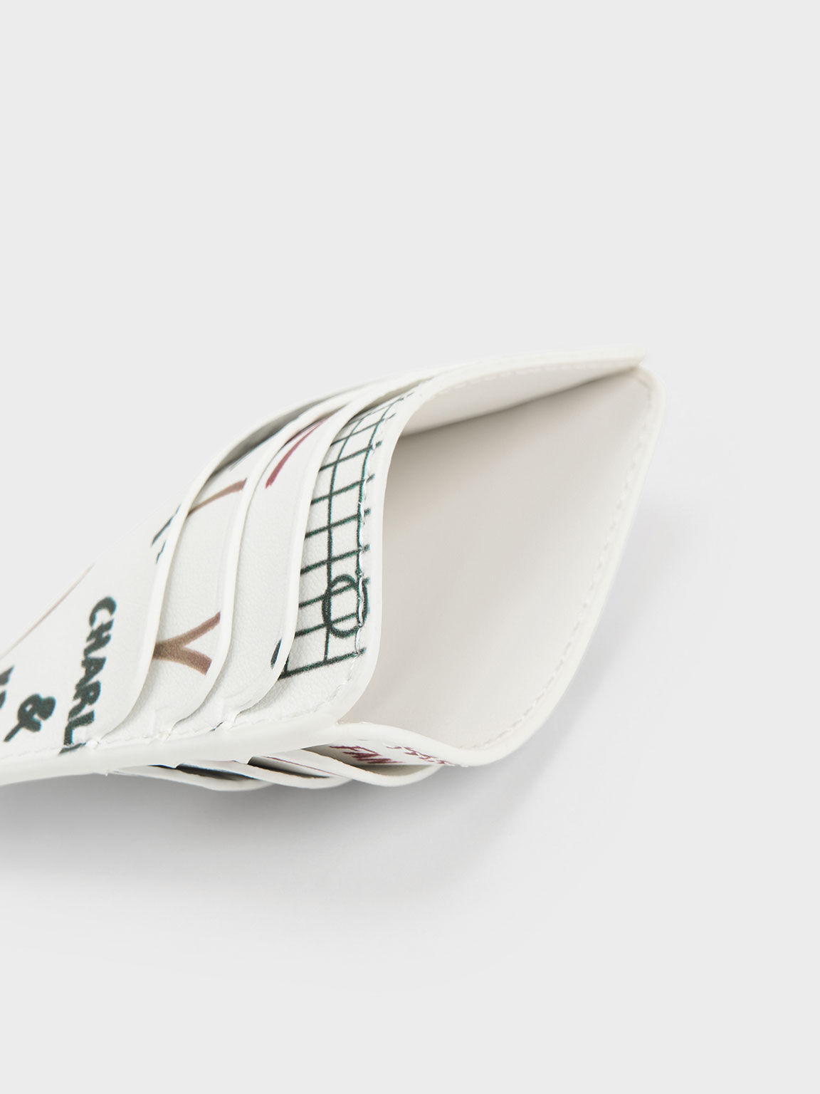 Graffiti Print Multi-Slot Cardholder, Multi, hi-res