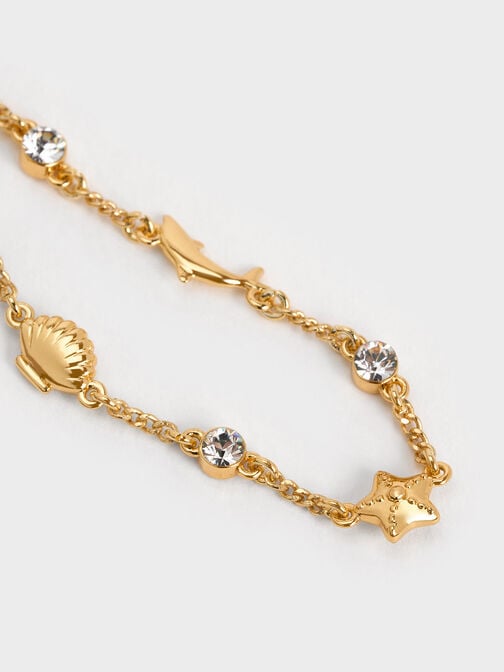 Oceana Crystal Bracelet, Gold, hi-res