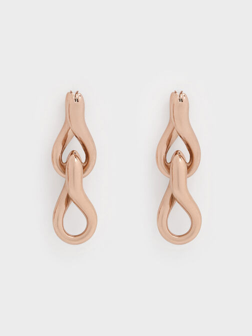 Kris Chain-Link Drop Earrings, Rose Gold, hi-res