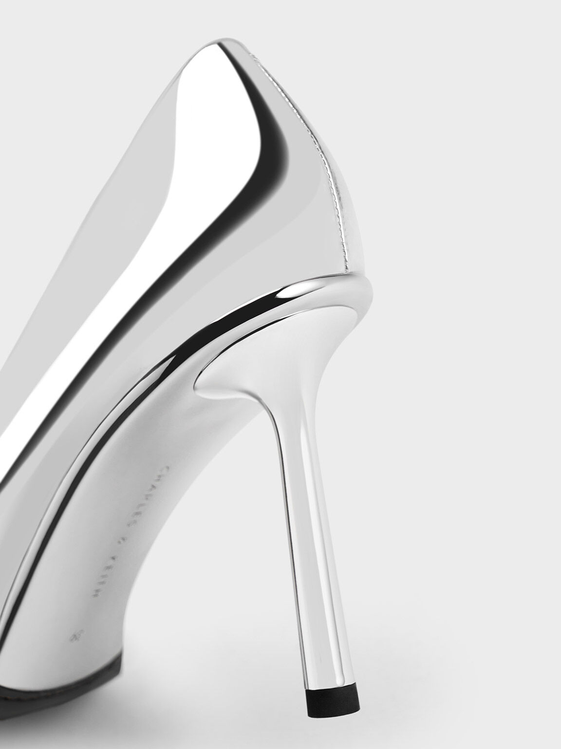 White and silver high heels online