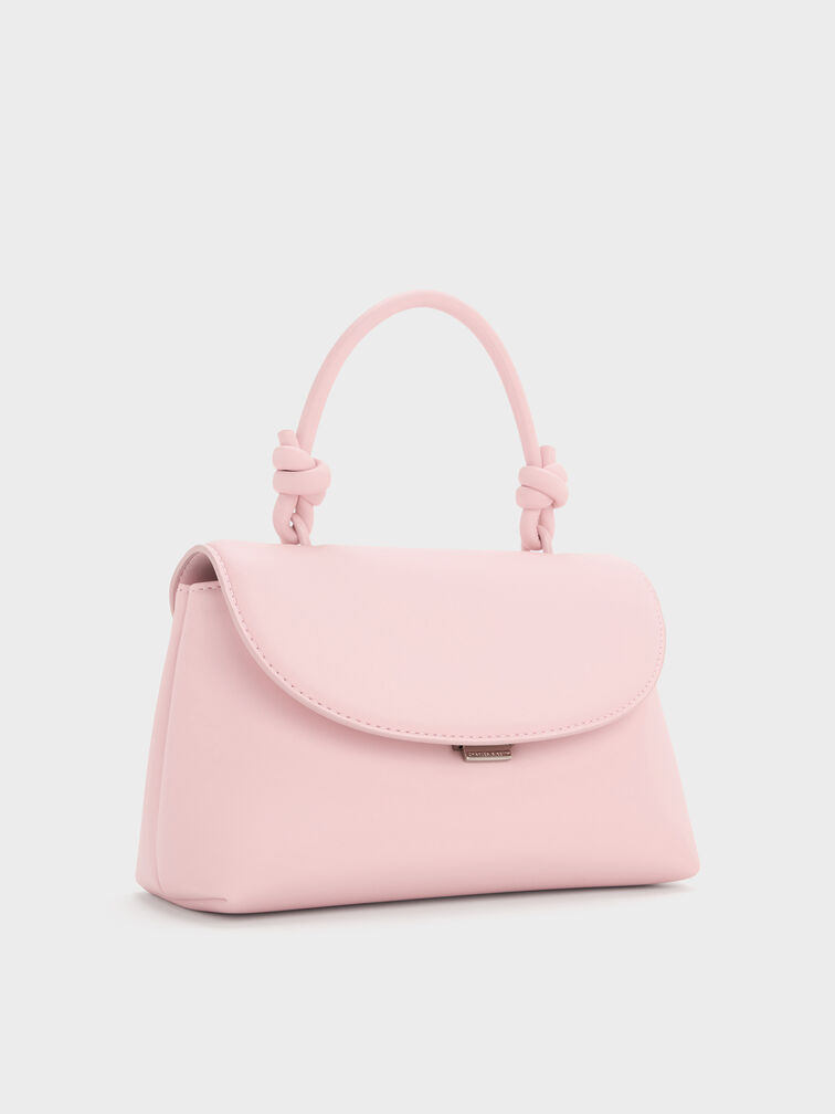 Sammie Knotted-Handle Two-Way Backpack, Cotton Candy Pink, hi-res