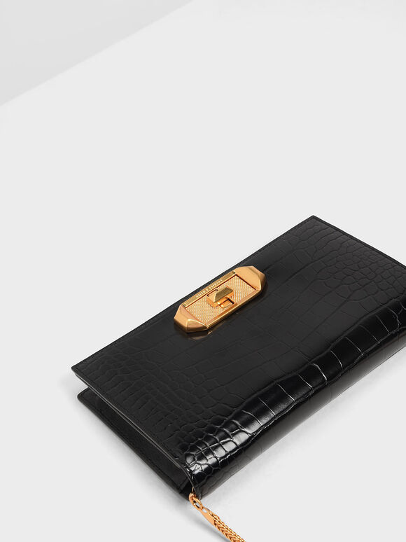 H01R Mini Calfskin Shopping Tote - Black main image 0