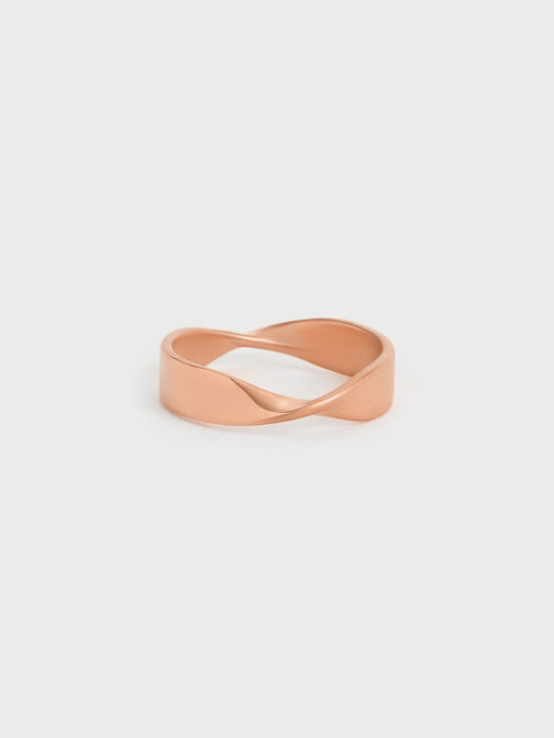 Lena Twist Ring, Rose Gold, hi-res