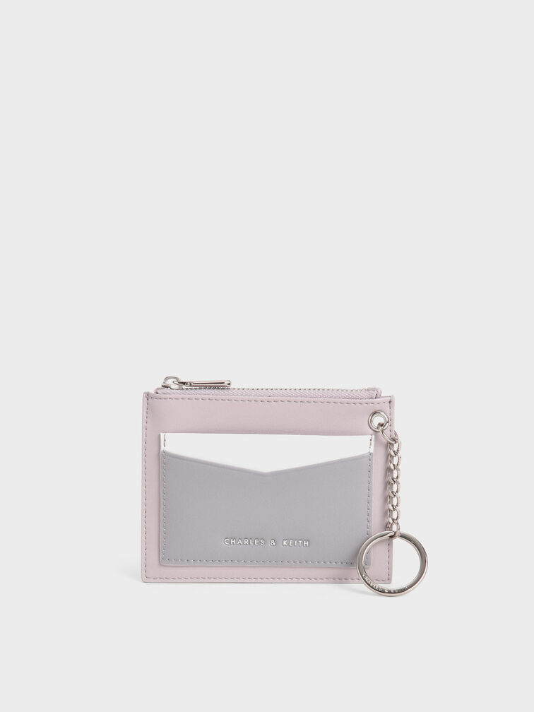 Lilac Ring Detail Card Holder - CHARLES & KEITH US