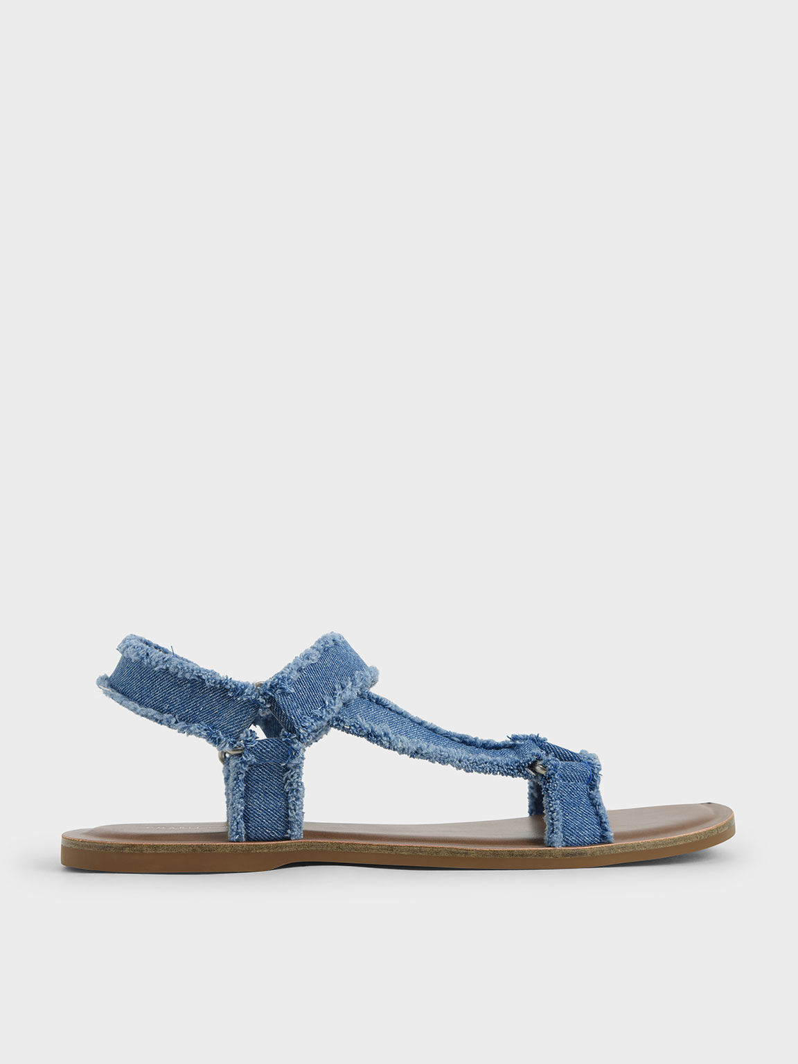 blue denim sandals