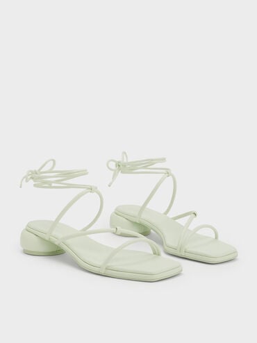 Strappy Tie-Around Sandals, Mint Sorbet, hi-res