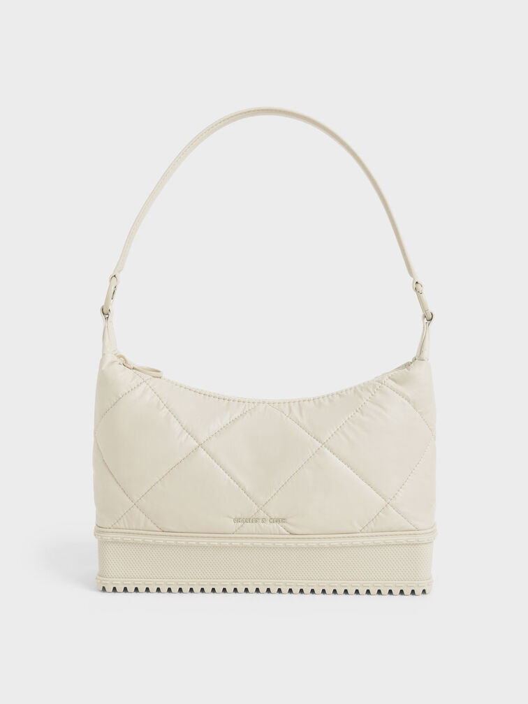Puffy Shoulder Bag, Chalk, hi-res