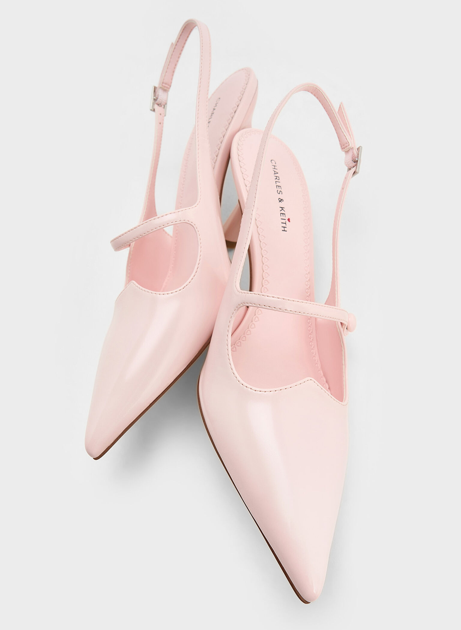 Zapatos destalonados Mary Jane, Rosa pálido, hi-res