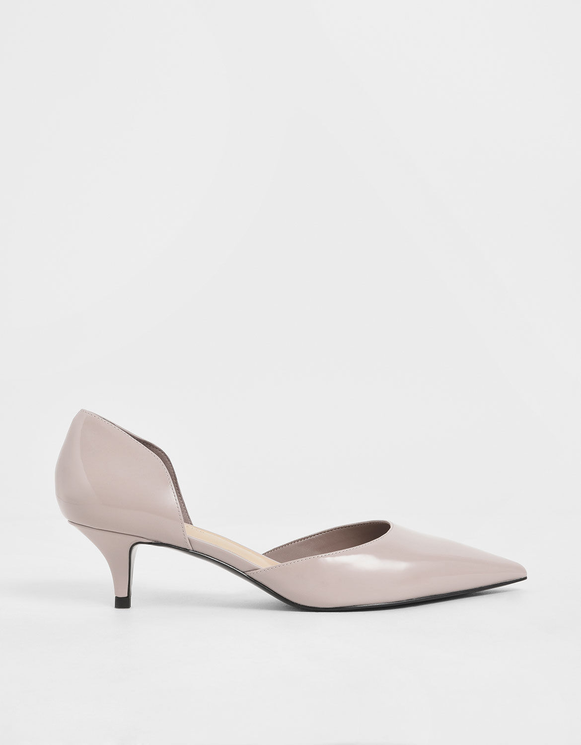 nude dorsay heels