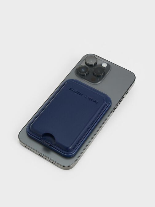 Cyrus Bi-Fold Card Holder, Navy, hi-res
