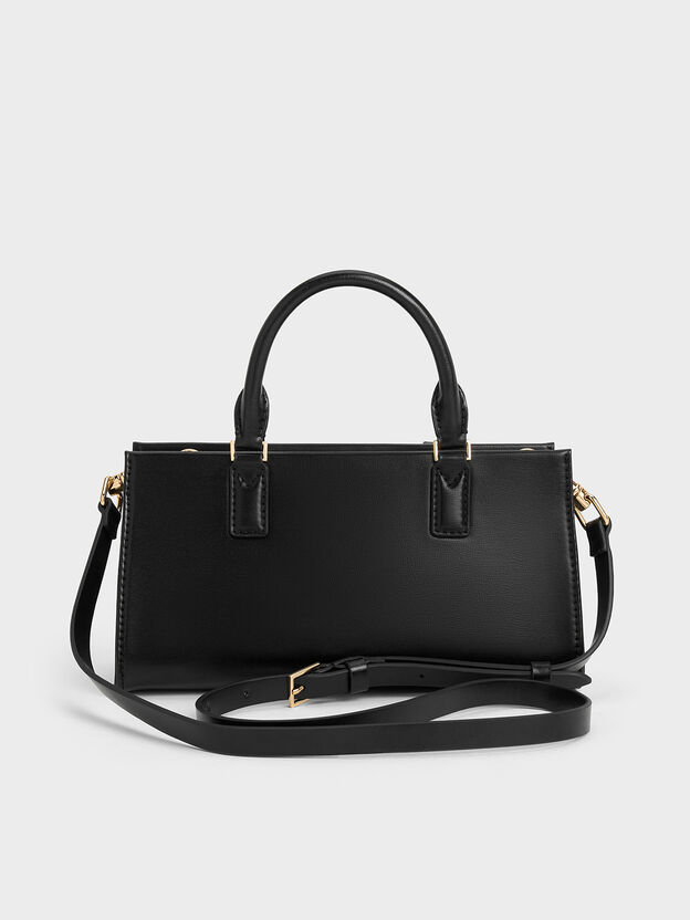 Mini bolso tote Kerry, Negro, hi-res
