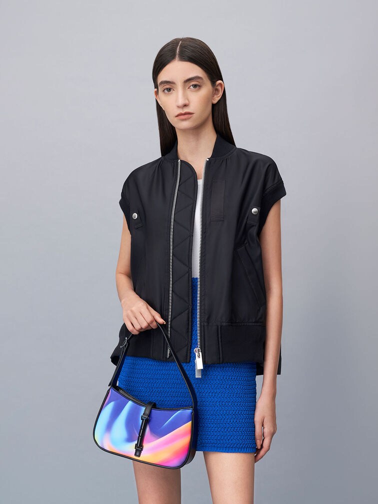 Cesia Holographic Shoulder Bag, Aurora, hi-res