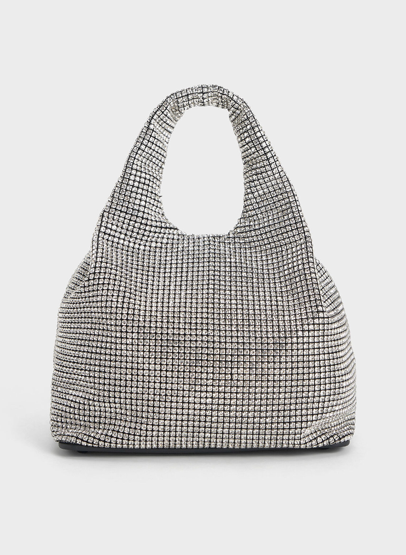 Yama Crystal-Embellished Tote Bag, Silver, hi-res