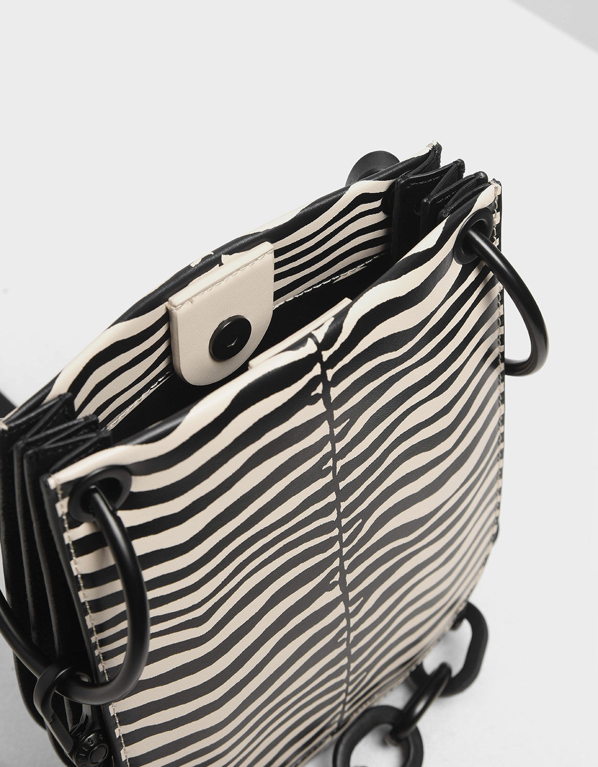 Charles and keith zebra print bag clearance