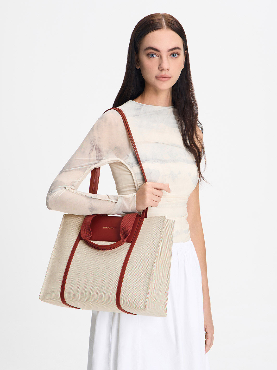 Shalia Canvas Tote Bag, Multi, hi-res