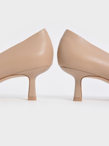 Emmy Pointed Kitten Heel Pumps, Nude, hi-res